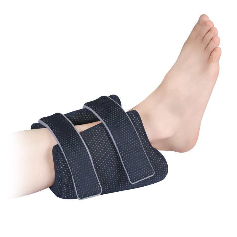 Ehucon 3D Heel Protectors Bed Sore Pillow Cushion for Pressure Sores,Foot Pillows Support Boot for Bedridden Patients Supplies, Ankle Pillow heel Protector for Heel Pain (Navy, Pack of 1)